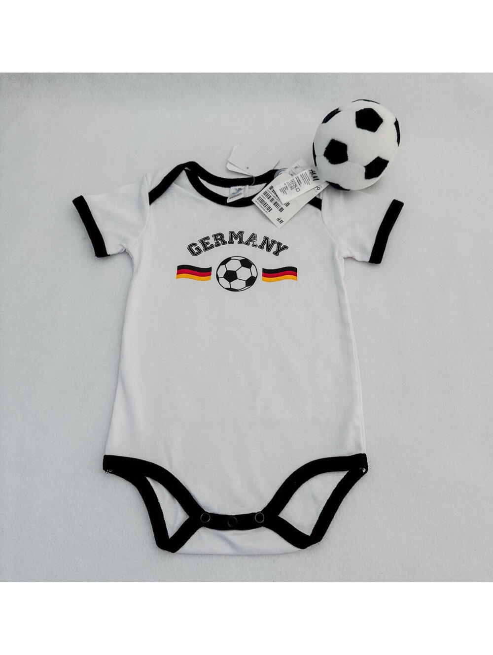 9-12 mo Germany Soccer Short Sleeve Bodysuit One-Piece Onsie FIFA World Cup